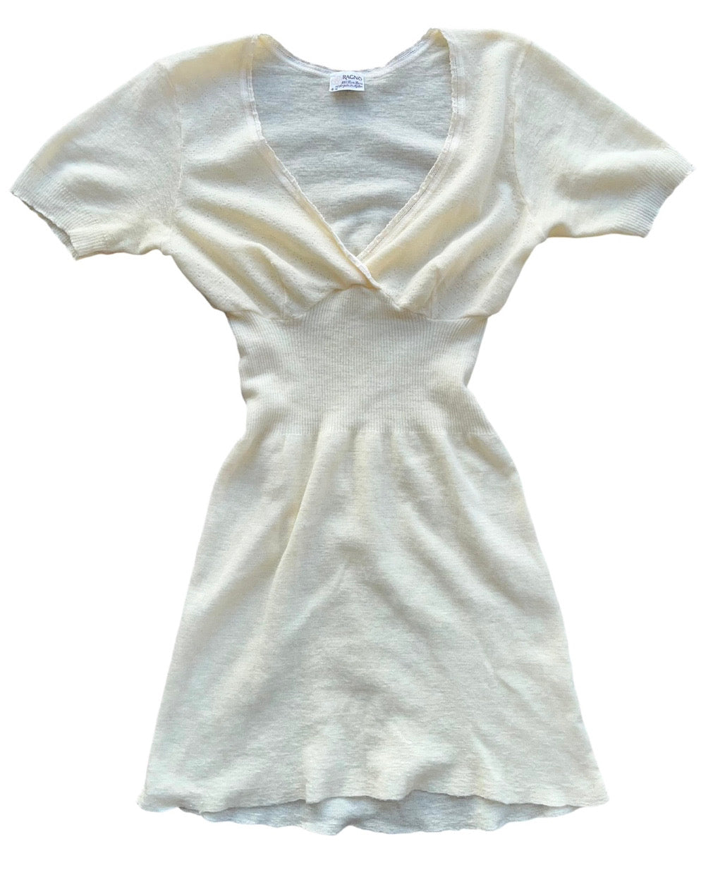 italian vintage ivory top